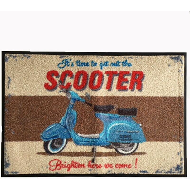 - wash+dry Scooter Martin Wiscombe 47x73cm Waschbare Fussmatte - Roller -