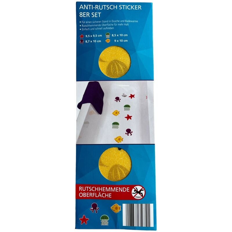Anti-Rutsch Sticker / Aufkleber für Dusche und Badewanne selbstklebend, 8  Stück