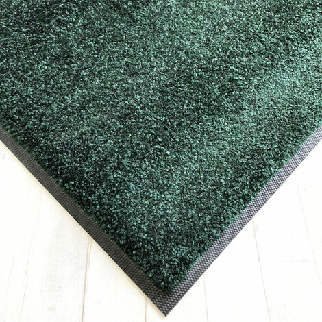 Waschbare Fußmatte - British Racing Green - Dunkelgrün 60 x 180 cm - Wash+ Dry