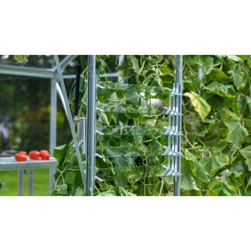 Vitavia LamellenWandfenster für Gewächshäuser aluminium eloxiert