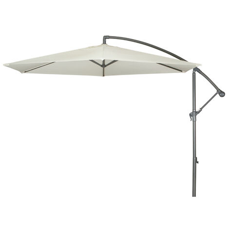 Doppler Sonnenschirm / Ampelschirm "Panda Banana Eco 300", Ø 3,0 m, natur, Bezug aus 100% Polyester, Gestell aus Aluminium, 10,7 kg Sonnenschirm / Ampelschirm "Panda Banana Eco 300", natur, Ø 300 cm,