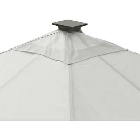 Leco Ersatz-Dachtextil für "Solarpavillon LINA 3 x 3 m", lichtgrau