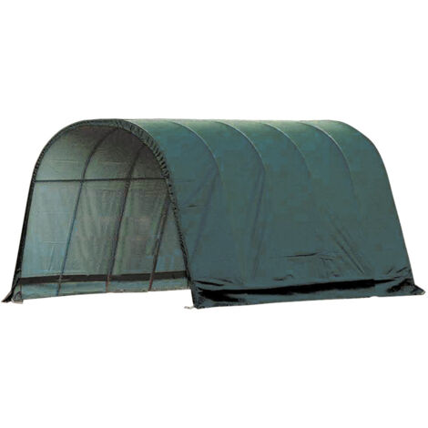 ShelterLogic Folien Weidezelt Zeltgarage Run-In-Shed  Grün  610x400x300 cm