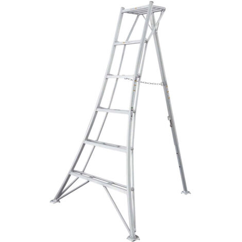 Niwaki Aluminium 3-Holm-Gartenleiter (149x125x183 cm), aluminium (1/5)