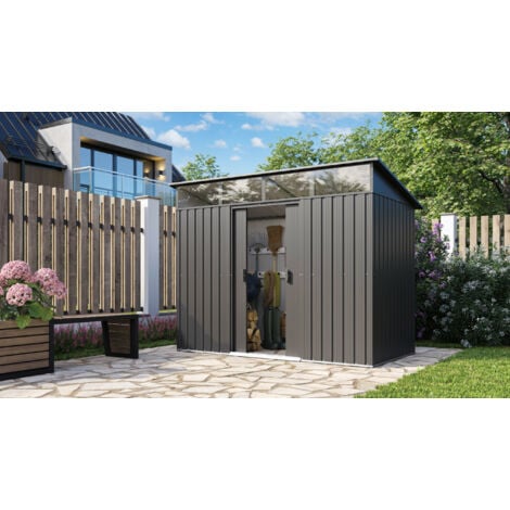 Pergart Gerätehaus "Lüttich 65" anthrazit matt 2,94 m²