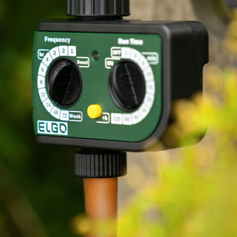 ELGO Elektronische Bewässerungsuhr für Wasserhahn "WT218", grün (1/5)