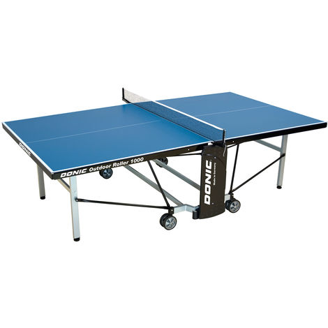 Roller 1000 Outdoor Donic wetterfest Outdoor-Tischtennisplatte blau