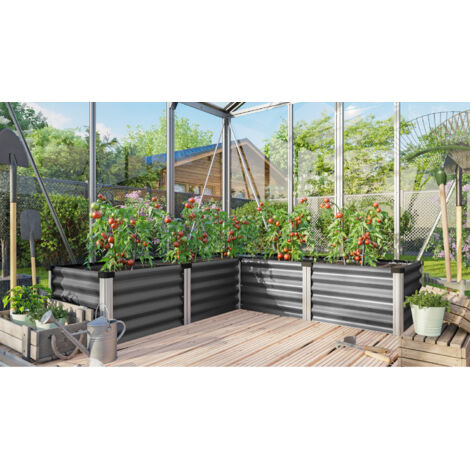 Vitavia Hochbeet "Linus IN & OUT 401 M", granit/ alu eloxiert, M