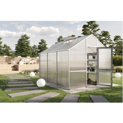 KGT Gewächshaus "Dahlie III", pressblank, 10 m², 16 mm HKP