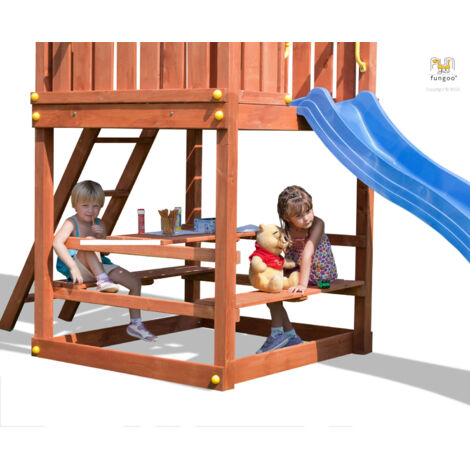 Fungoo Modul "Free Time", teak, Picknicktisch mit Sitzmöglichkeit für MyHouse, Myside, MySpace