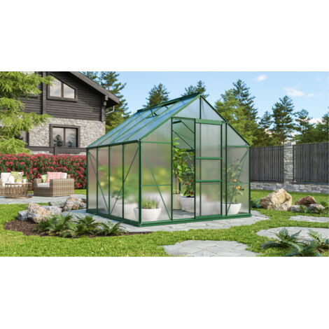 Vitavia Gewächshaus "Merkur 6700", smaragd grün, 6,7 m², 4 mm HKP
