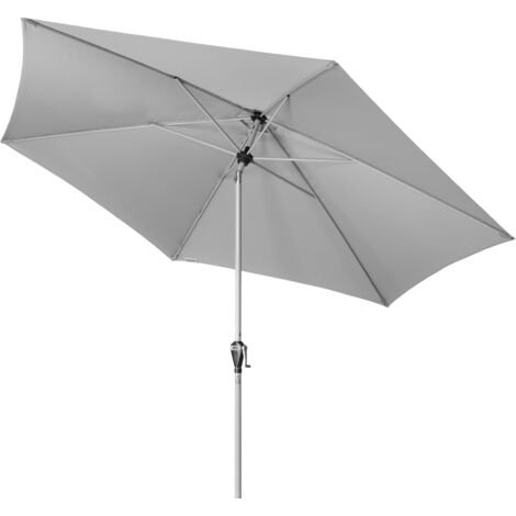 Doppler Sonnenschirm/ Kurbelschirm Active Auto Tilt Ø 3,2 m, hellgrau, Bezug aus 100% Polyester, Stock aus Aluminium, 6,9 kg Sonnenschirm / Kurbelschirm "Active Auto Tilt 320", hellgrau, Ø 320 cm (1/7)