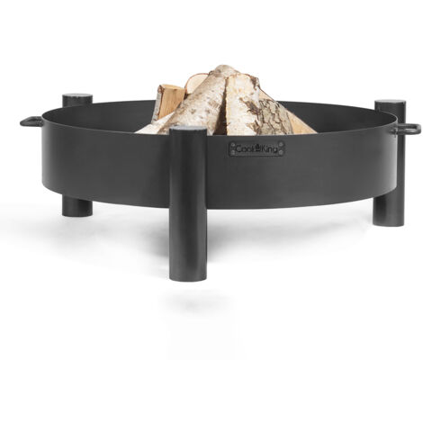 CookKing Stahl Feuerschale Haiti Schwarz 60x60x30 cm (1/5)