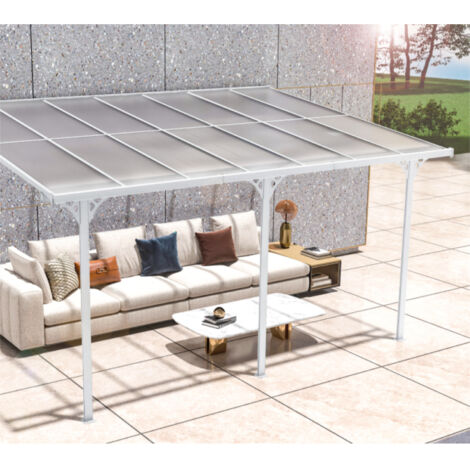 Westmann Aluminium Terrassendach weiß 300x435cm (1/5)