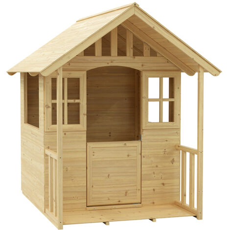Zwerkules Villa Kinder Spielhaus für den Garten Holz