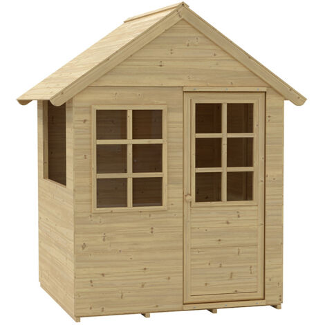 Zwerkules Holla Kinder Spielhaus für den Garten Holz