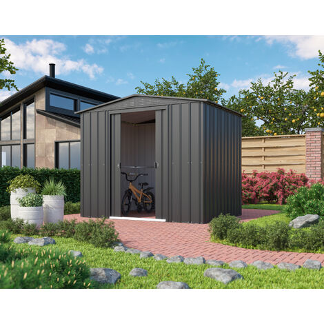 Globel Industries Gerätehaus "Gartenmanager Dream 86", anthrazit, 4,53 m², ohne Schleppdach