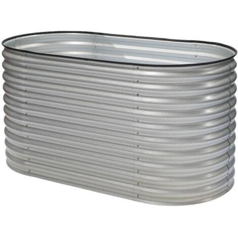 Westmann Metall Hochbeet Grow Faster Silber 160x80x82 cm