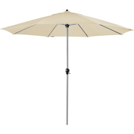 Doppler Sonnenschirm / Kurbelschirm "Active Kurbel 380", Ø 380 cm, natur, Bezug aus 100% Polyester, Gestell aus Aluminium, 11,9 kg Sonnenschirm / Kurbelschirm "Active Kurbel 380", natur, Ø 380 cm