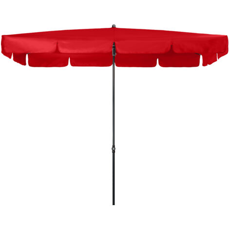 Doppler Sonnenschirm "Sunline Waterproof III 260 x 150", 2,60 x 1,50 m, rot, Bezug aus 100% Polyester, Gestell aus Stahl, 4,7 kg Sonnenschirm "Sunline Waterproof III 260 x 150", rot, 260 x 150 cm