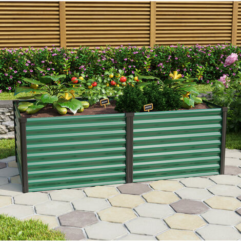 Vitavia Hochbeet "Linus 630", seegras/ schwarz, 188 x 96 x 63 cm (L x B x H)