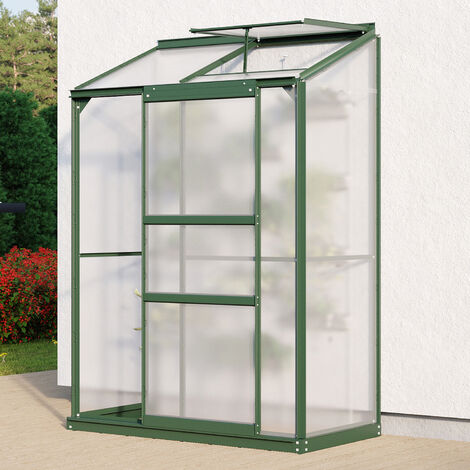 Vitavia Anlehn-Gewächshaus "Styx 900", smaragd, 0,9 m², 4 mm HKP