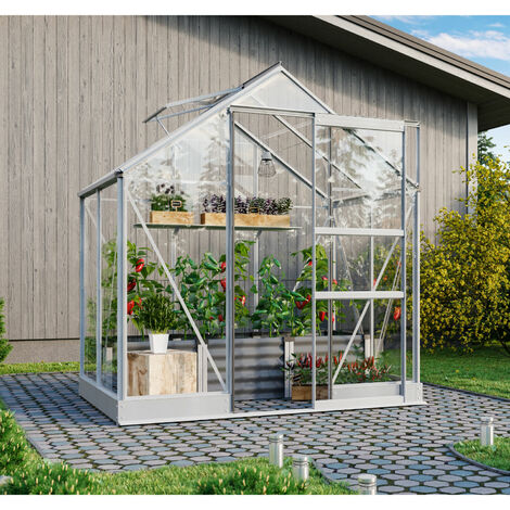 Vitavia Gewächshaus "Eris" 2500, alu eloxiert, 2,5 m², 3 mm ESG