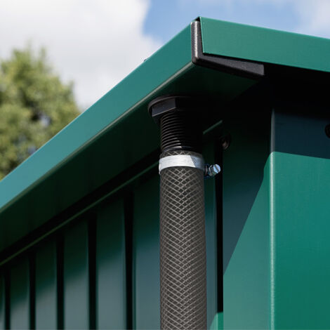 Hörmann Ecostar Regenablauf Schlauchset für EcoStar  Gerätehäuser silber