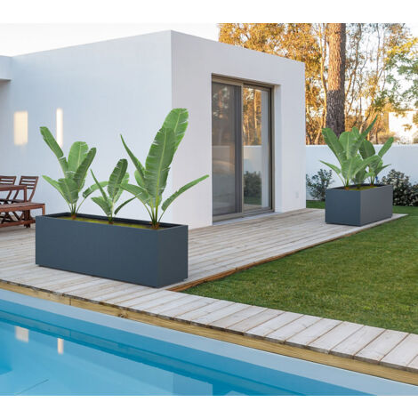 Herstera Pflanzkasten, anthrazit, 150 x 50 x 50 cm (L x B x H)