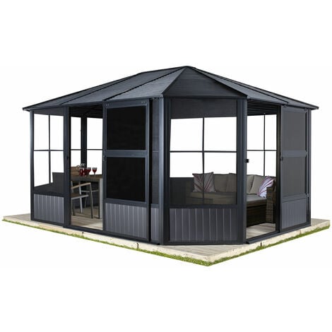 Sojag Pavillon Charleston 12x12 Anthrazit 384 X3 84 X 281 Cm (L X B X H ...