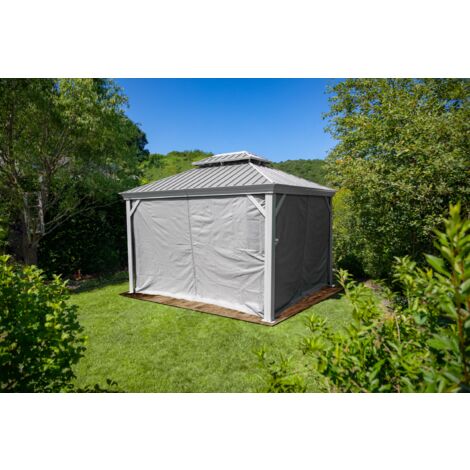 Sojag Vorhang-Set passend zu Messina 12x16, taupe, Polyester