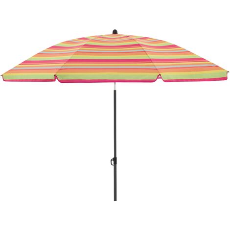 Doppler Sonnenschirm / Gartenschirm "Como 160", 160 x 203 cm, bunt gestreift, Bezug aus 100 % Polyester, Gestell aus Stahl, 6,9 kg (1/5)