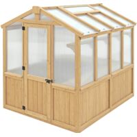 Westmann Holz Gewächshaus Paul 6,7x7,8 Braun 238x204x236 cm