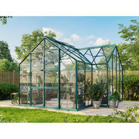 Vitavia Gewächshaus "Clarus", smaragd, 13 m², 3 mm ESG