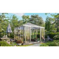Vitavia Gewächshaus "Kingston" inkl. Ready2Grow Zubehör-Set, aluminium eloxiert, 10,2 m², 10 mm HKP