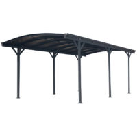 Westmann Aluminium Runddach Carport Bergen Anthrazit 505x300x220 cm