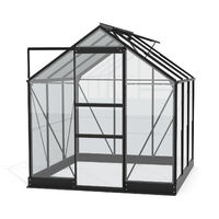 Vitavia Gewächshaus "Eris" 3800, schwarz, 3,8 m², 3 mm ESG