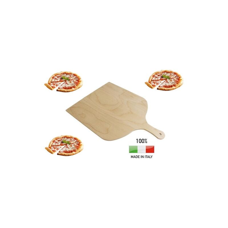 Calder Pala Pizza Manico Legno Di Betulla 30 X 41 Cm Made In Italy