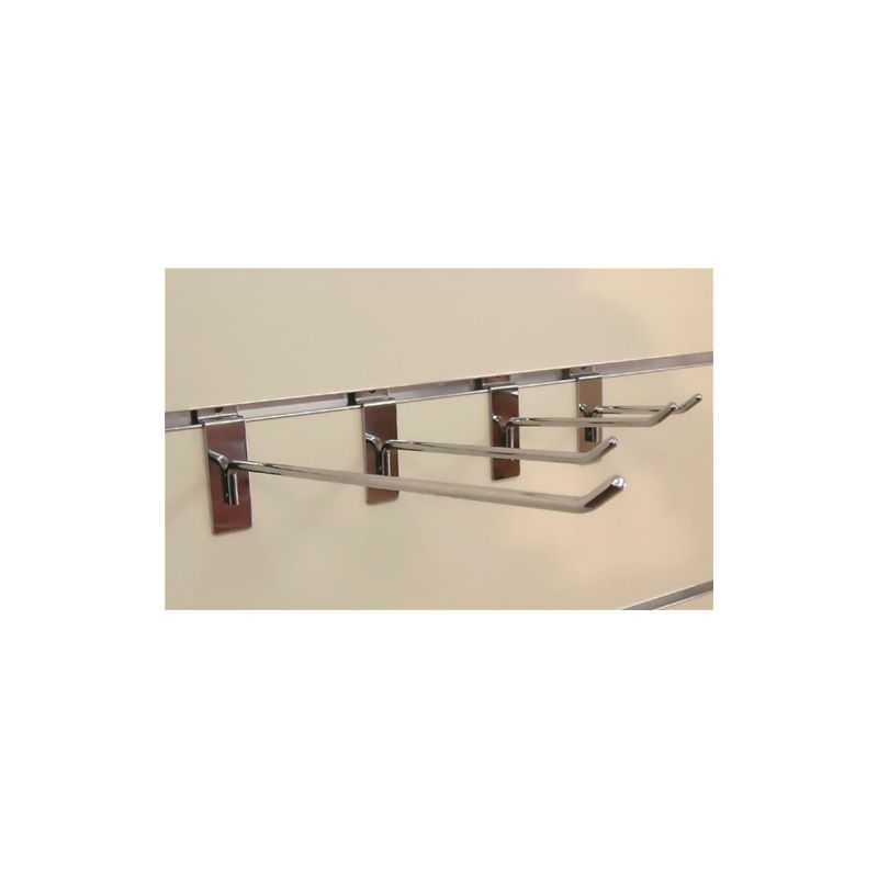 50 GANCI ESPOSITORI PORTA BLISTER 15 CM PER PANNELLO DOGATO CROMATO NEGOZI - Foto 9