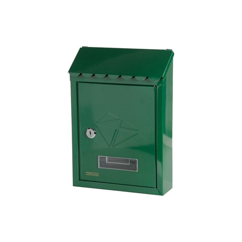 Cassetta Postale In Acciaio Per Esterno Stamp Verde Maurer 21X30X6,8Cm.