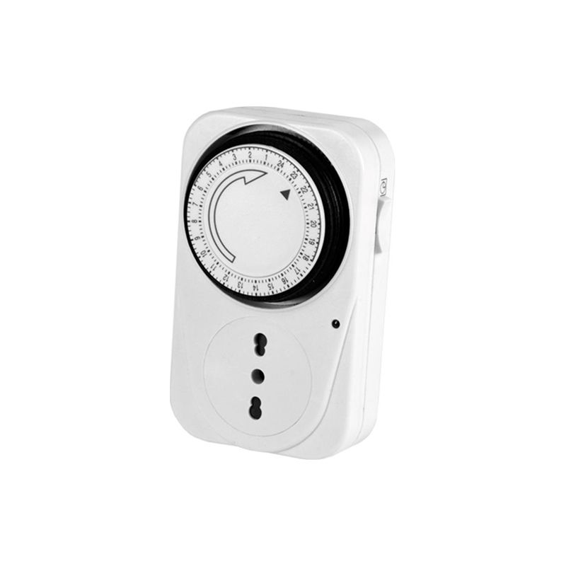 TIMER ANALOGICO CON SPINA 2P+T 16A 24H MAURER 3500W