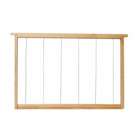 Set 2 Supporti Per Telaini Da Arnia In Acciaio Inox – Per Apicoltura, Capienza 5 Telaini, 24,5x15 Cm