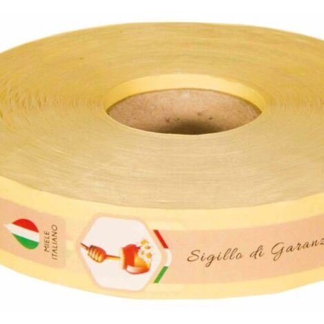 ApiCor Sigilli di Garanzia "Miele Italiano" in Bobina da 1000 pz