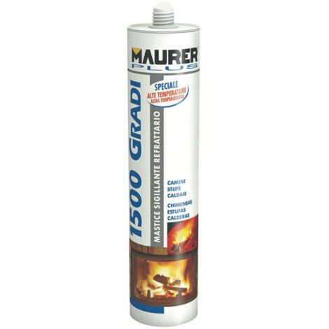 Sigillante Adesivo Refrattario 1500oC Maurer colore Grigio 310 ml (1/2)