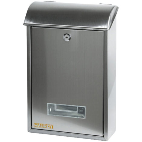 Assorted Collections Cassetta Postale A Parete, Cassetta Postale In Acciaio Con Serratura E 2 - Foto 3