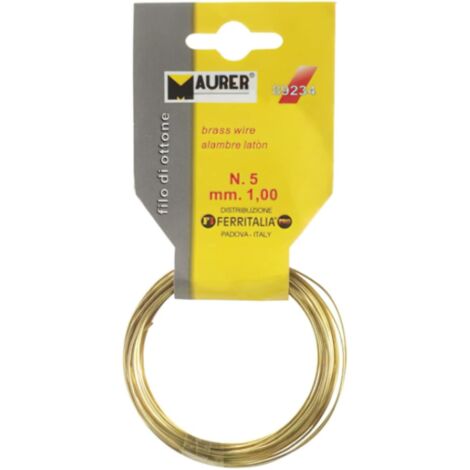 Filo di ottone maurer diametro 1mm da 7m - d020031010