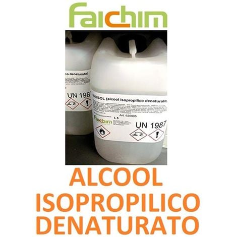 Isopropanolo Puro Isosol (Alcool Isopropilico, Propanolo) Confezione Da 5 Litri
