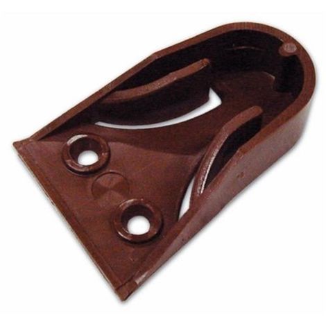 Reggitubo Tondo Armadio Nylon Plastica   18Mm Marrone Fissaggio Laterale
