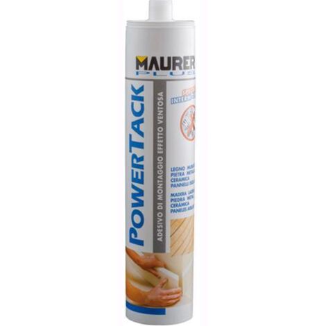 ADESIVO MONTAGGIO MAURER PLUS POWERTACK INTERNI BIANCO 400GR