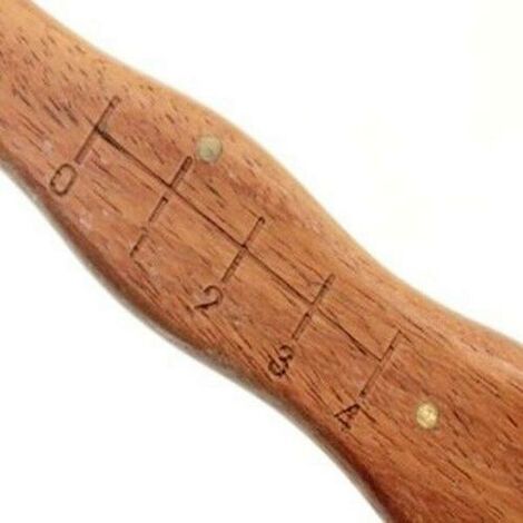 Couteau à Champignons Ausonia – Manche Bois – Avec Brosse Et Mesureur – Made In Italy